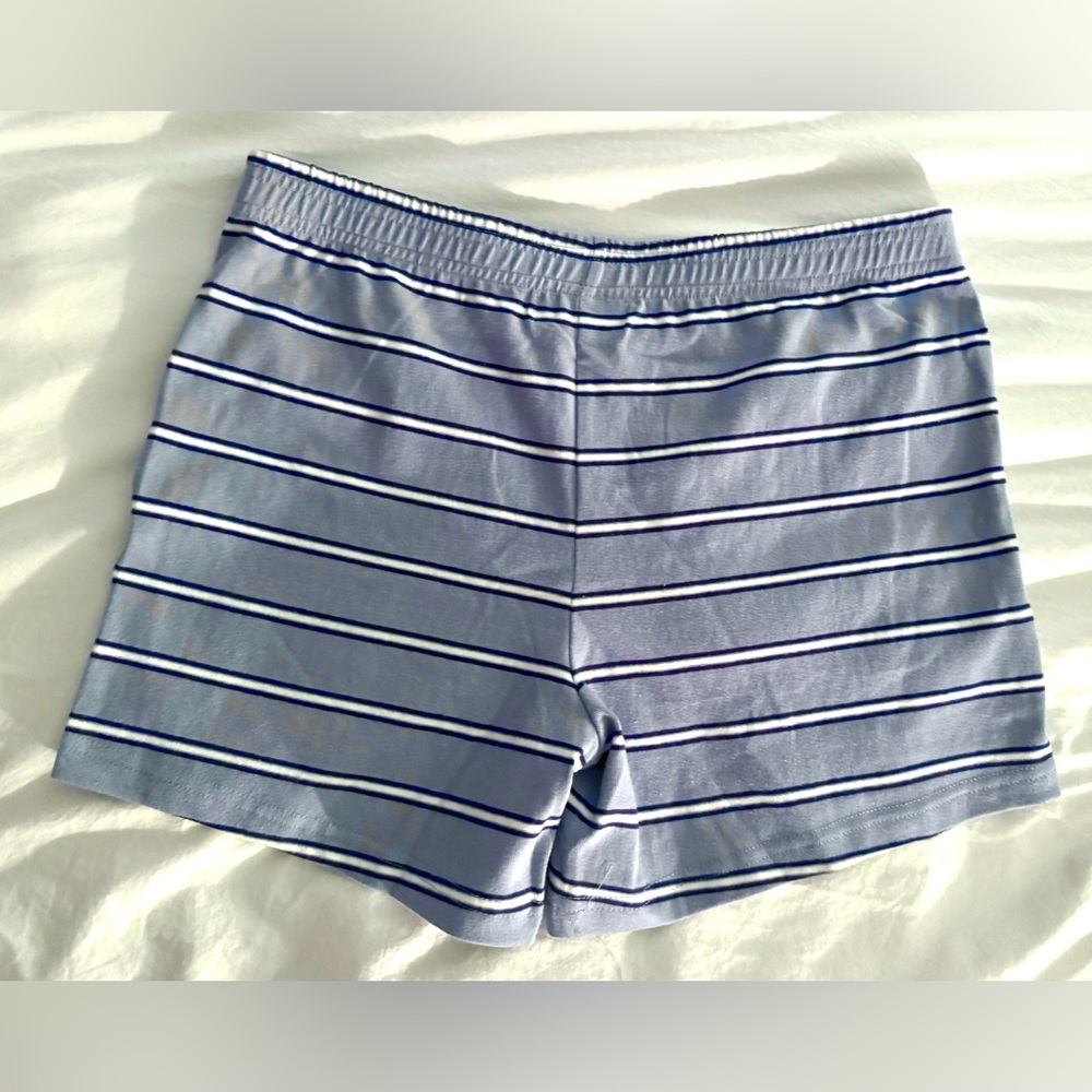 Parke Maggie & Emma Cotton Mini Short Light Blue Striped - Picture 6 of 6